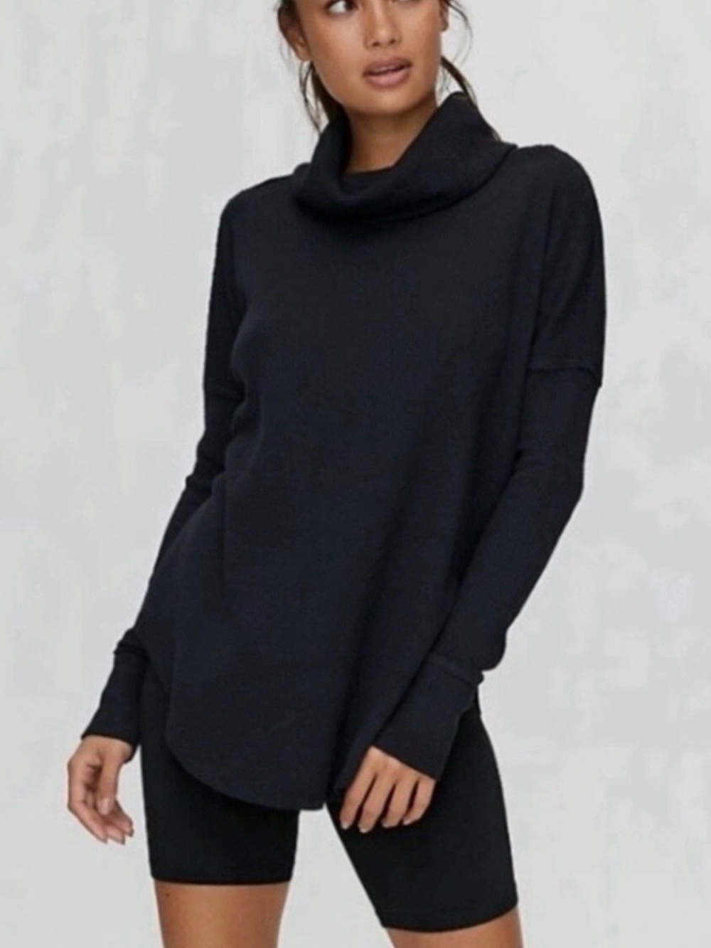 Aritzia The Group by Babaton waffle knit Cowl Neck Long Sleeve, M